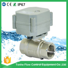 Ce Dn20 Nickel Plated Brass Automatic Electric Motorized Motorised Ball Valve